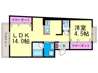マンション東岡【3階】の間取り