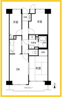 新横浜ガーデンコートAサイド【3階】の間取り