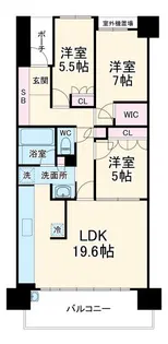 フォーレストヒルズ【3階】の間取り