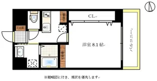 アロウル東古松【1階】の間取り