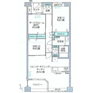 アルス鎌倉御成町【3階】の間取り