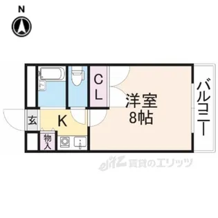 ロイヤルSK宝来【1階】の間取り