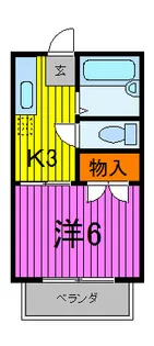 パークサイドシャトレWS-B棟【1階】の間取り