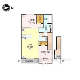アムフル【2階】の間取り