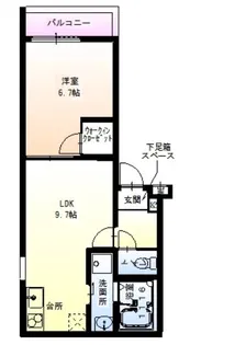 フジパレス弥刀駅東【1階】の間取り