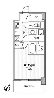 JMFResidence町田【7階】の間取り