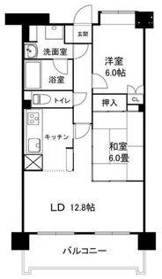 エクセルシオール所沢【6階】の間取り