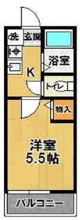 ブルーラグーンA【2階】の間取り