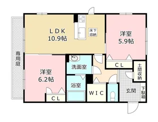 SOLANA【1階】の間取り