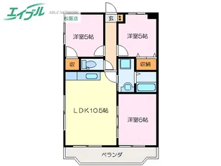ホーテンシアN【2階】の間取り