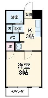 朝日プラザ静岡南安倍【5階】の間取り
