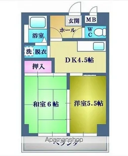 オークハイム【3階】の間取り