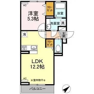 グレイスコート YKY【3階】の間取り