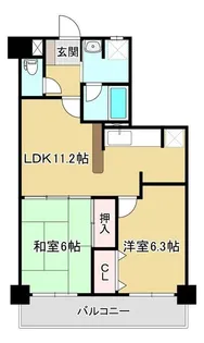 タウゼン・プラッツ長町【3階】の間取り