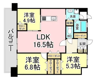 LEGEND157【5階】の間取り