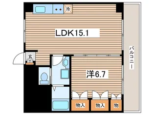 ラリティエイト【2階】の間取り