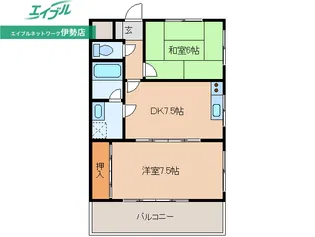 サンシャトー【1階】の間取り