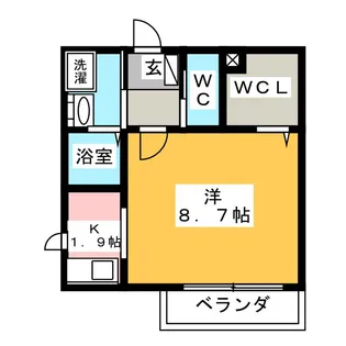 シャルム大正【3階】の間取り