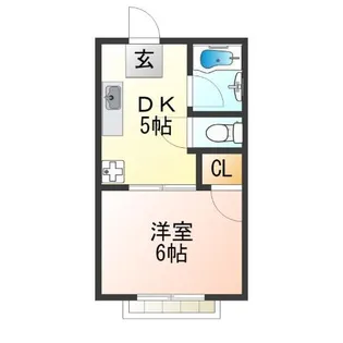 エクセル千本ハイツ【2階】の間取り