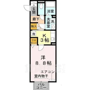 クレアコートA棟【2階】の間取り