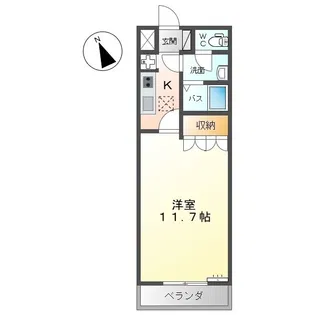 エレガンスI【1階】の間取り