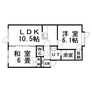 メゾンフラーリッシュ【2階】の間取り