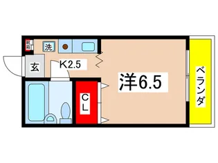 メゾンクレ-ル【1階】の間取り