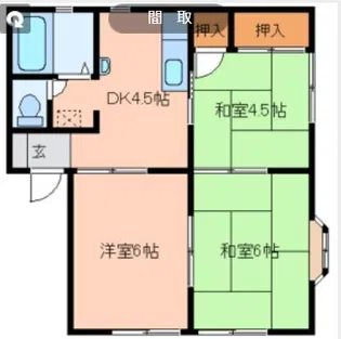 セジュール夢蔵【1階】の間取り