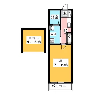 クレール・ヴェルジェI【3階】の間取り