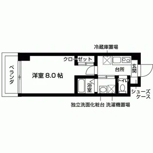 トレエッセ茨木【6階】の間取り