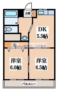 トリプルステーション菱屋西【1階】の間取り