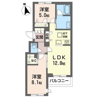 クーレグランツ【1階】の間取り