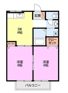 ディアマイ樹【2階】の間取り