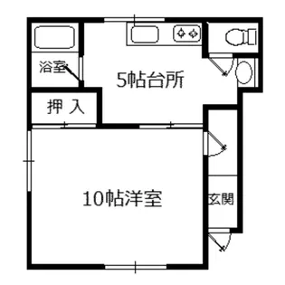 ハイツあすなろ【1階】の間取り