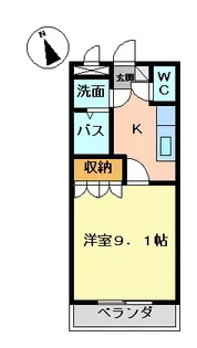 ソレイユ曙【2階】の間取り