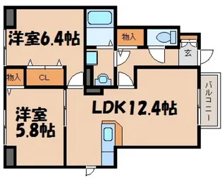 アーバイン・フォリー【1階】の間取り