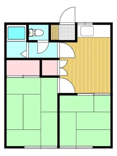 グリーンコーポII【1階】の間取り