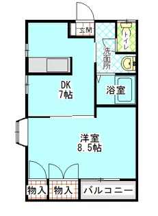 シャトー・サンマリオ【2階】の間取り