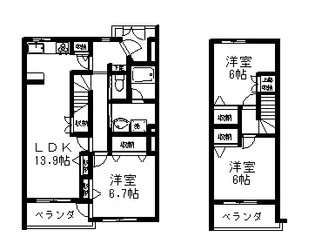ロイズプレイスの間取り