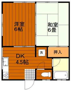 梅田第2アパート【1階】の間取り