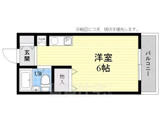 コスミティ高槻【4階】の間取り