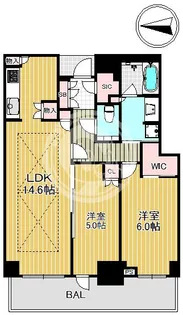 グランドメゾン新梅田タワー THE CLUB RESIDENCE【20階】の間取り