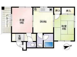 シャトレK&M【3階】の間取り