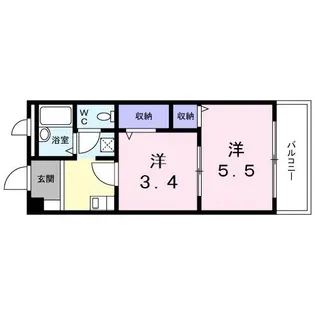 フィネス中屋敷【2階】の間取り