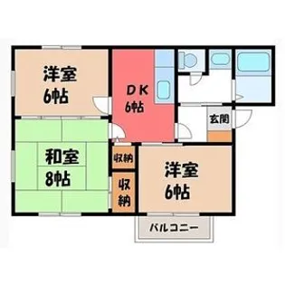 グリムハウス B棟【1階】の間取り