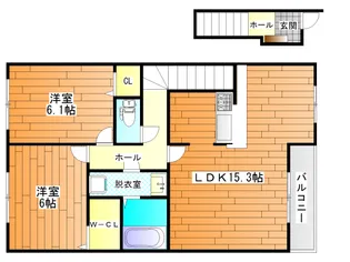 BELLE DEMEURE (ベルドミール)【2階】の間取り