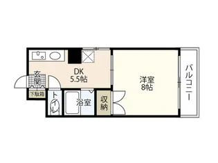 八幡ビル【2階】の間取り