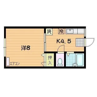 コンフォートフラッツ1st【1階】の間取り