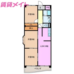 VIA EMILIA【5階】の間取り