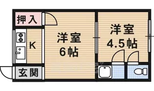 美保マンション【2階】の間取り